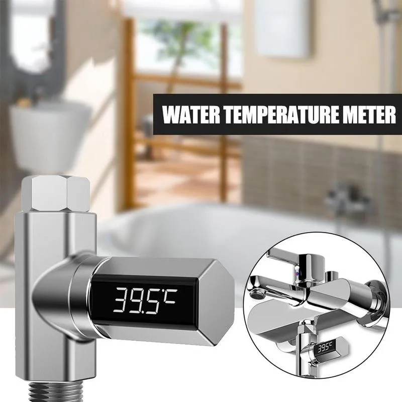 Домашний измеритель температуры воды со светодиодным дисплеем по Цельсию и
