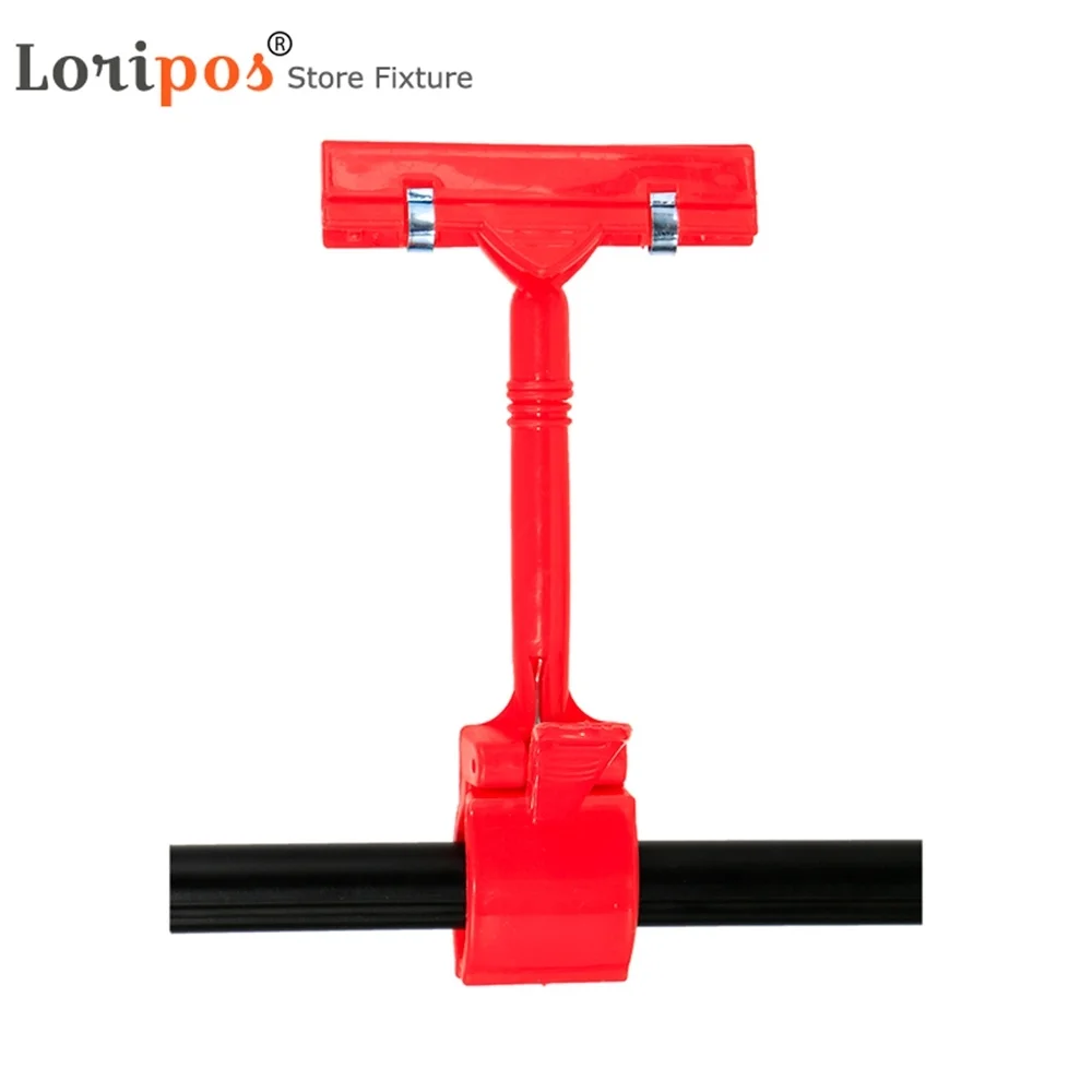 Red Yellow Blue Pop Plastic Sign Display Price Label Tag Promotion Clips Holders in Supermarket Retails 5pcs |
