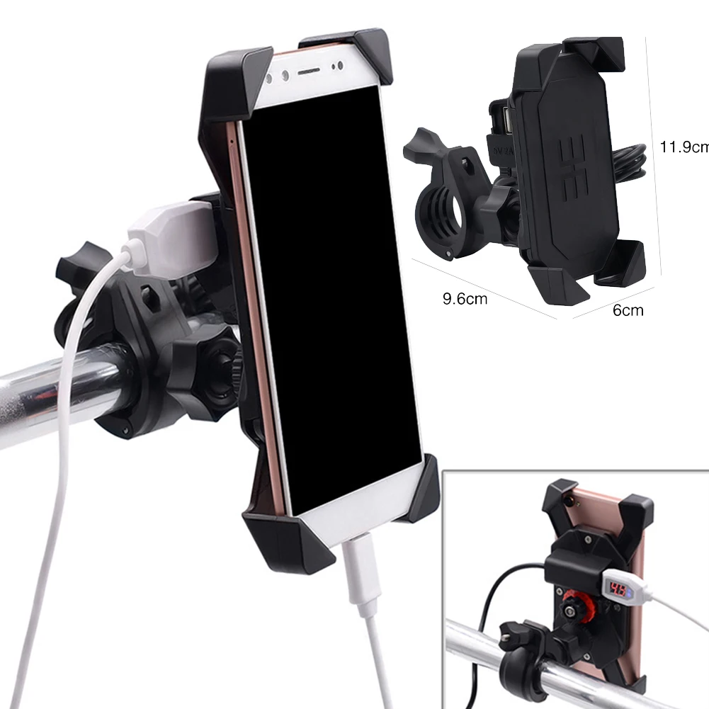 Универсальный мотоцикл велосипед Скутер ATV руль с держателем для GPS Зеркало