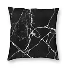 Черный Мрамор абстрактный фон Подушка Чехол домашний Декор Текстура чехол для подушки для дивана двухсторонняя печать