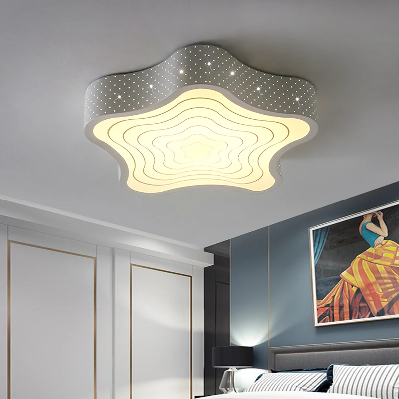 

Children's Room Lamps Ceiling Lamp Creative Personality Pentagram Bedroom Light Cozy and Romantic Room Lights