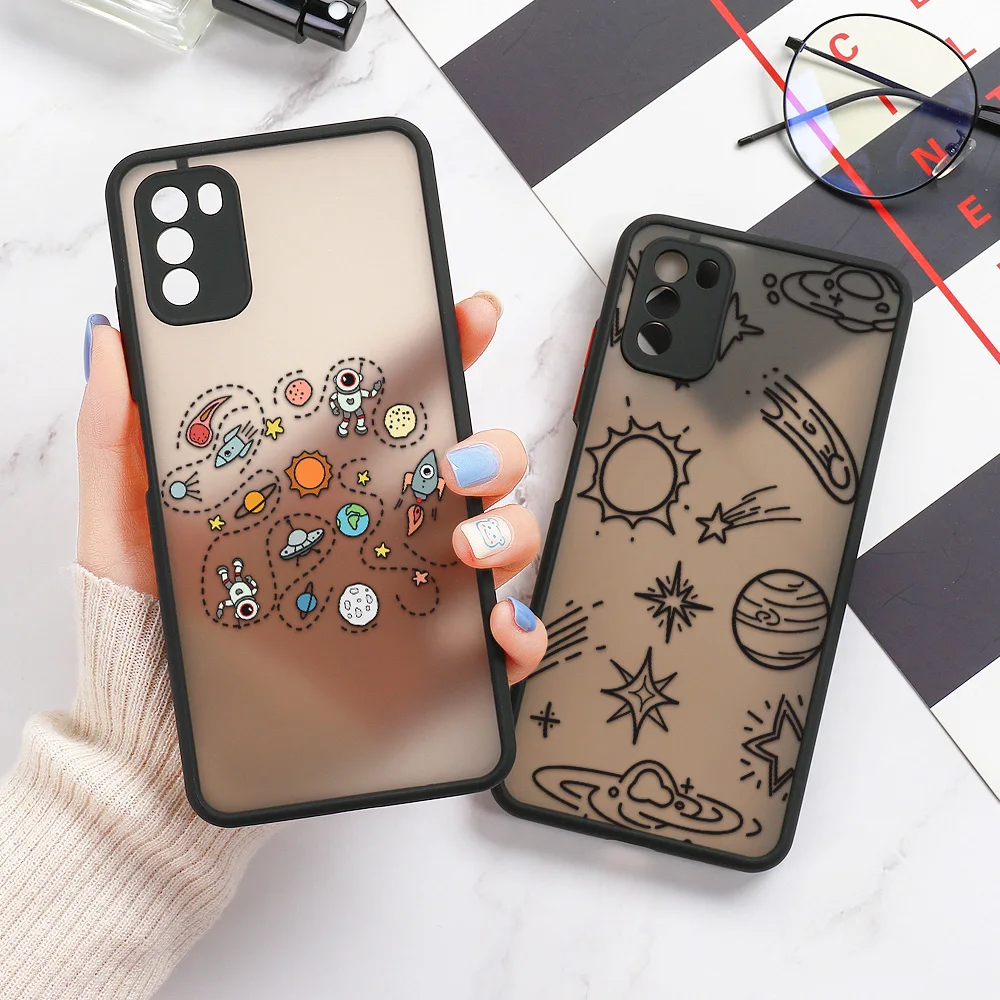 For OPPO A53 A53S Astronaut Case For OPPO A 53 S A54 A74 A52 A92 A72 A91 A31 A8 A5 A9 2020 A83 A91 A94 Cover Housing Shell Capas
