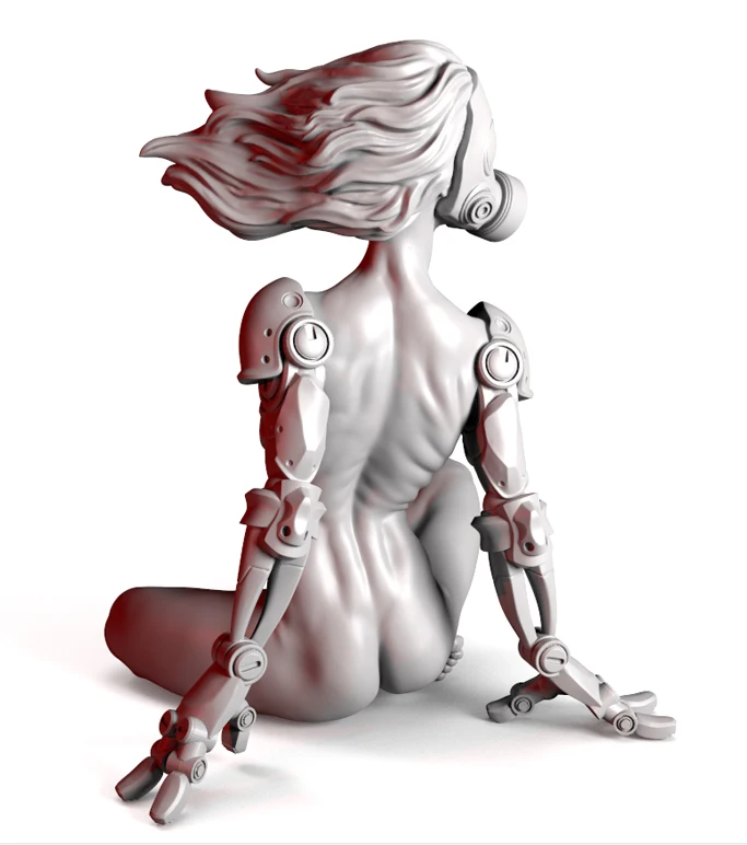 

60mm Resin Model Kits Cyborgs Robot Female Unpainted No Color RW-229