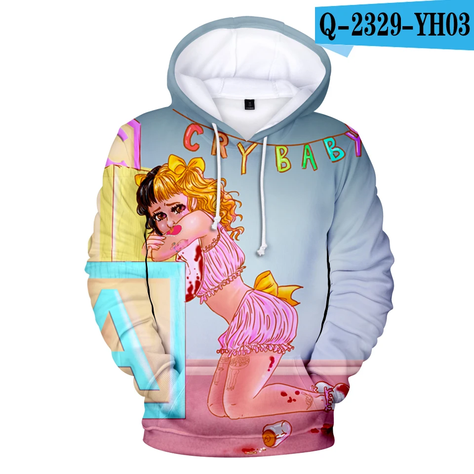Толстовка cry baby Мелани Мартинес мужская одежда полиэстер толстовка весна осень мужской повседневный Harajuku уличная - Цвет: 3D