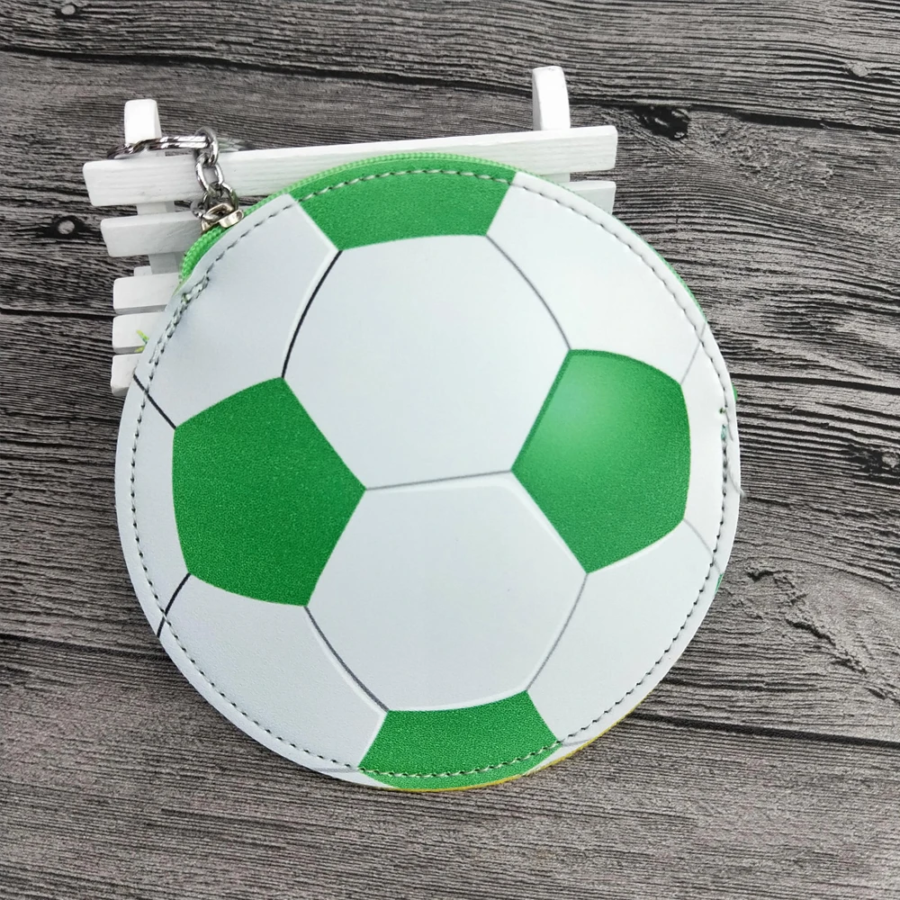 Футбольный дизайнерский Кошелек для монет искусственная кожа форма футбола