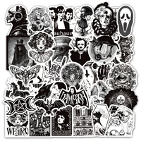 1050pcs color black and white stickers random graffiti punk sticker for laptop stickers toys diy skateboard motorcycle sticker