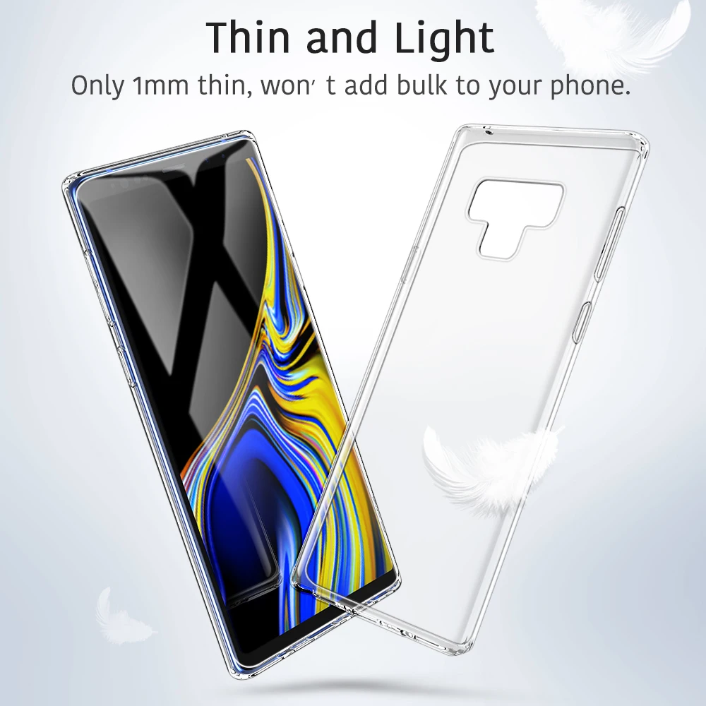 ESR Luxury Soft TPU Case for Samsung Note 9 Ultra Thin Transparent Crystal Clear For Galaxy Cell Phone Cover | Мобильные телефоны и