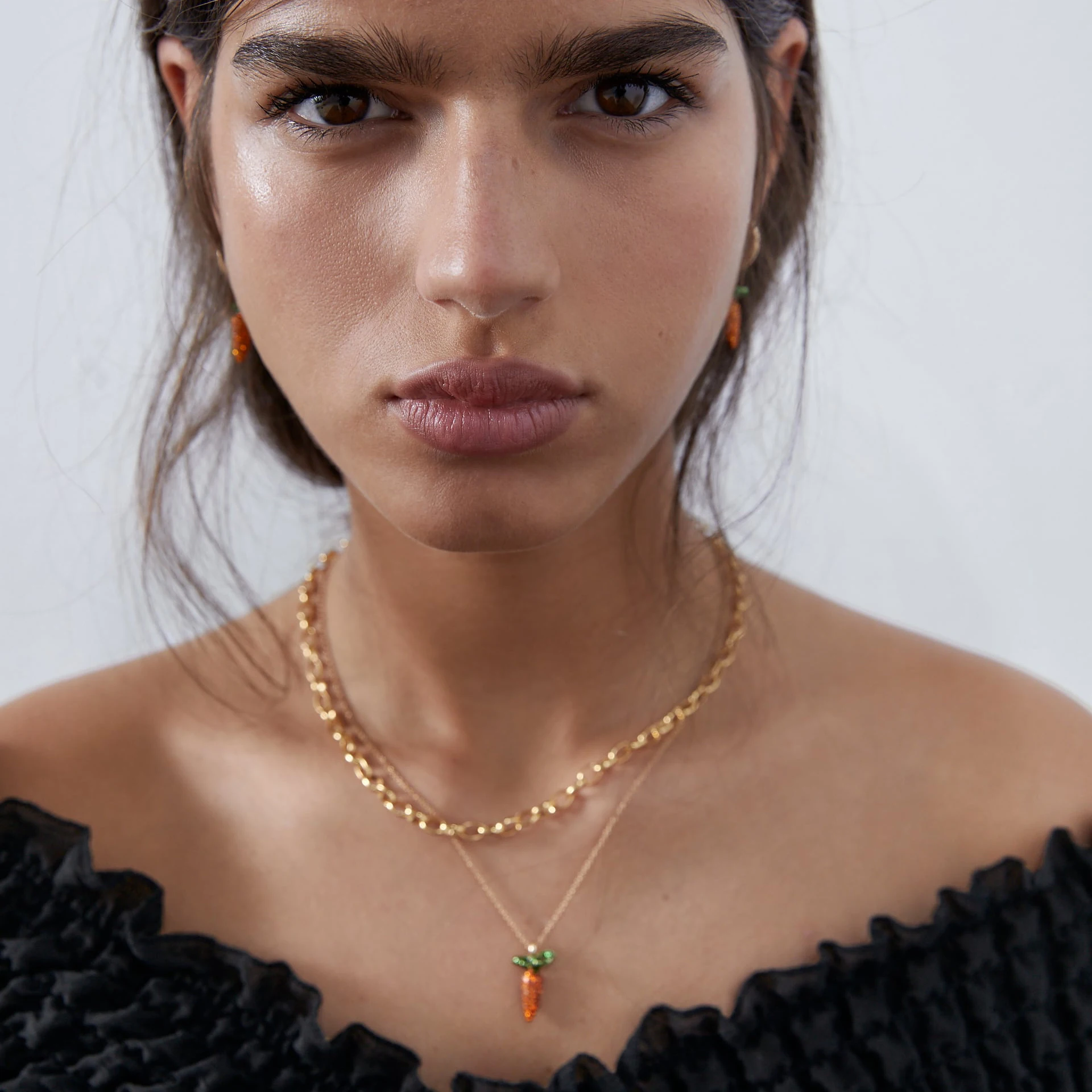 ZA Carrot Neckalce 2020 New Boho Handmade Rope Stone Patchwork Fashion Animal Pendant Necklace for Women Jewelry | Украшения и