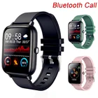 Смарт-часы P6 для мужчин и женщин, Bluetooth-вызов, полный сенсорный экран, мужские и женские спортивные Смарт-часы, часы для Android и IOS