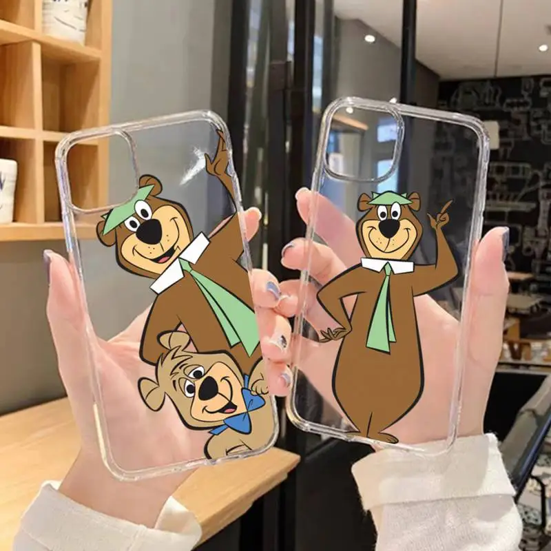 Мультяшный Y-Yogi Симпатичные медведи Чехол для Телефона iPhone 11 12 Mini 13 Pro XS Max X 8 7 6s Plus 5
