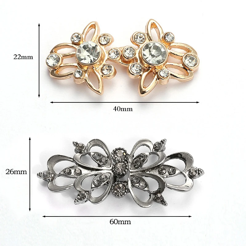 Новинка модные стразы из цинкового сплава для свитера кардигана зажимы пальто