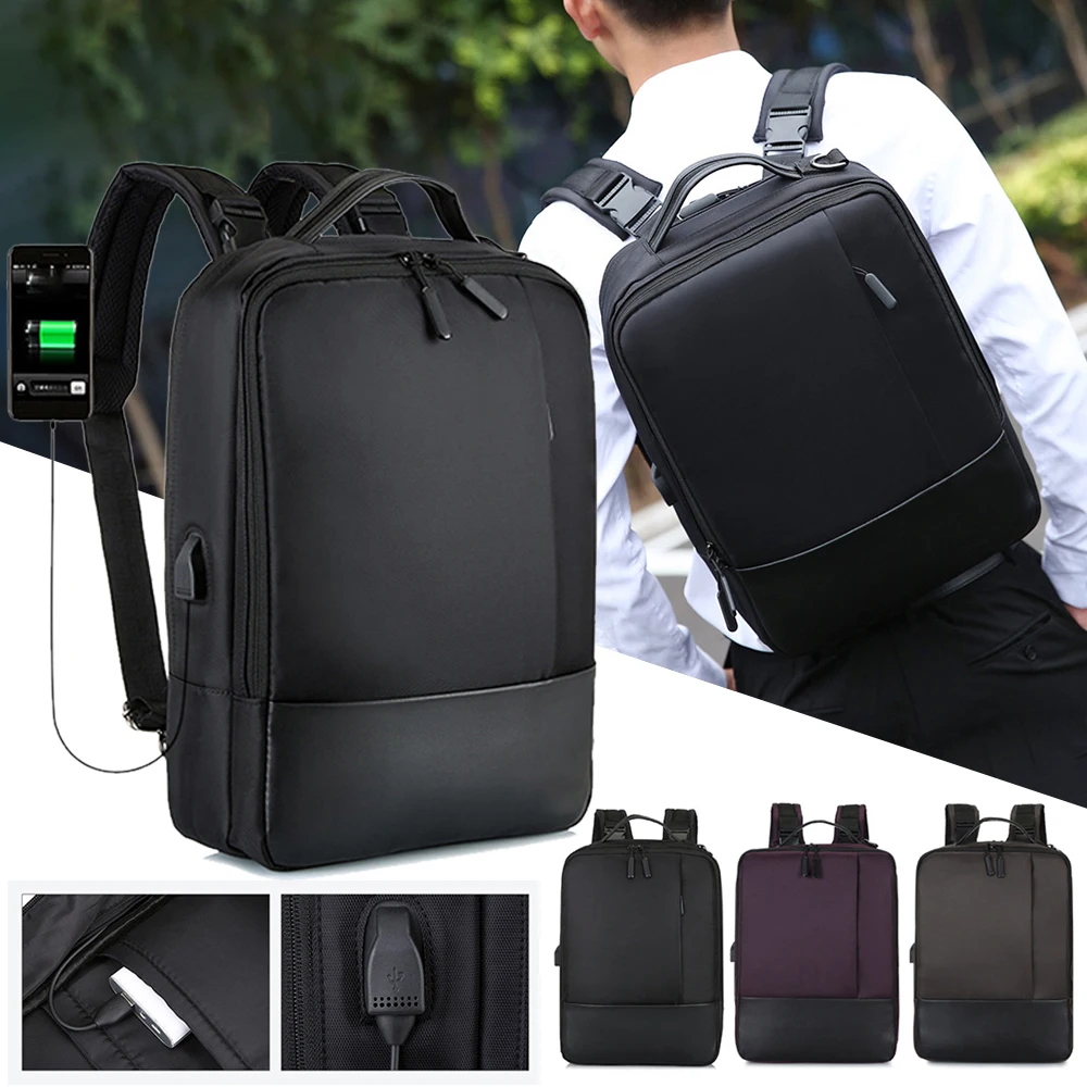 Рюкзак для ноутбука Pui men tiua деловой мужской рюкзак с защитой от кражи и usb