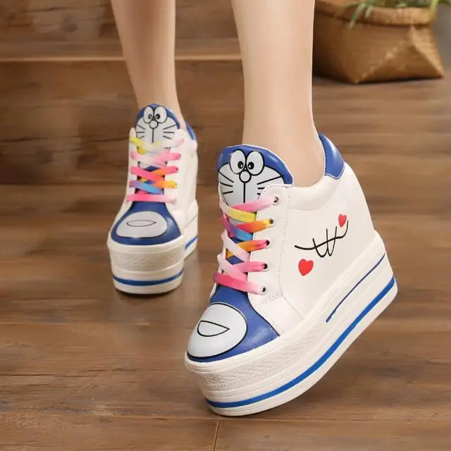 XJRHXJR Брендовые женские осенние увеличенные 11 см кроссовки на платформе женская