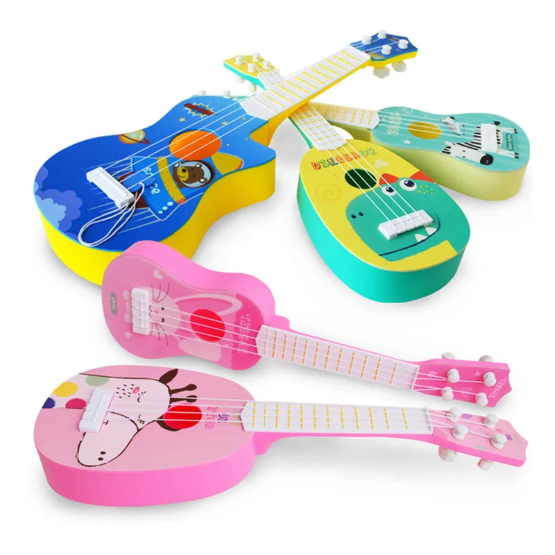 Забавное укулеле музыкальный инструмент Детская гитара игрушки Монтессори для