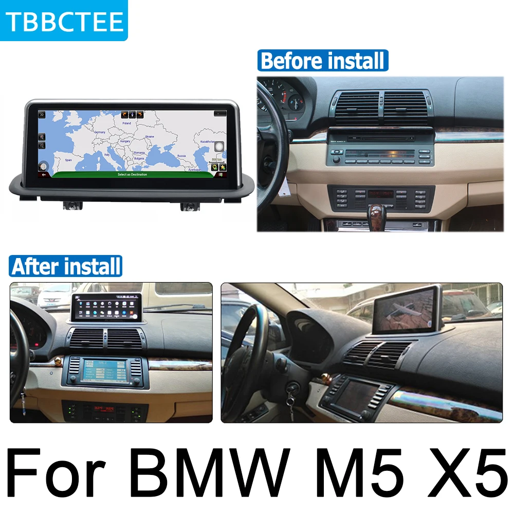 2 Din Автомобильный мультимедийный плеер для BMW 5 серии E39 1995 ~ 2003 радиоприемник Android