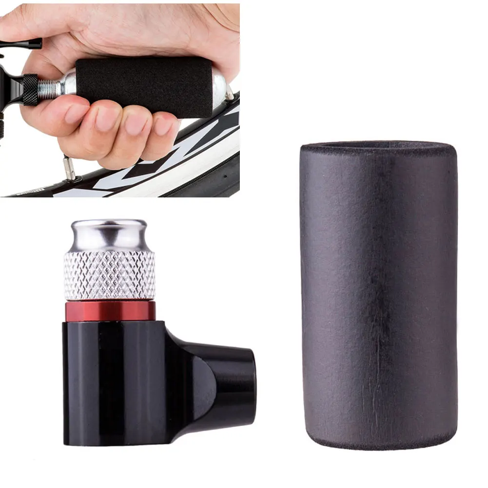 

Bicycle Tire Pump CO2 Inflator Wth Insulated Sleeve Fast Inflation For Road Mountain Bikes Black Mtb Accessoires Bicicleta
