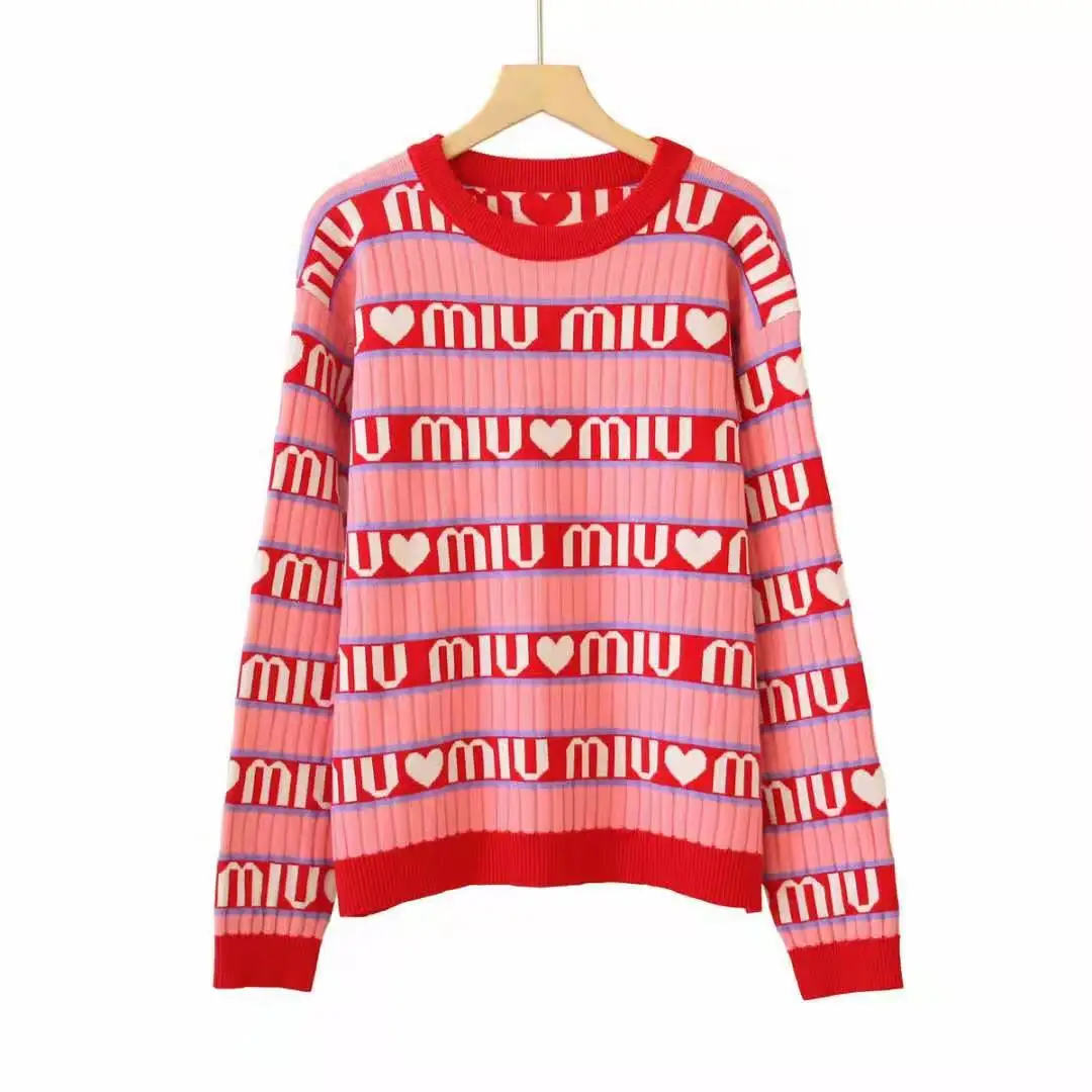 

Spring and Autumn New Sweater Women's Loose and Versatile Youth Top