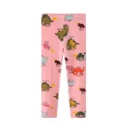 Детские хлопковые штаны для девочек, с аппликацией в виде динозавра, лосины с блестками