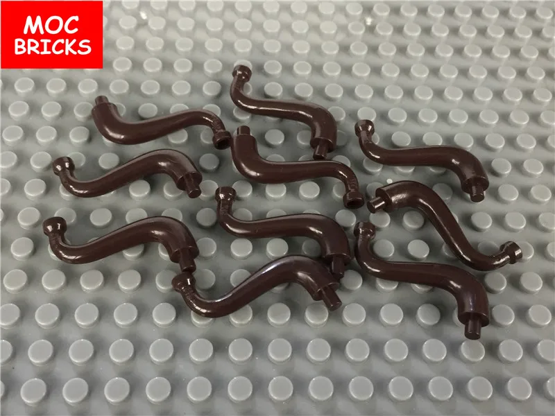50 шт./лот MOC кирпичи темно-коричневые животные часть тела слон хвост/ствол