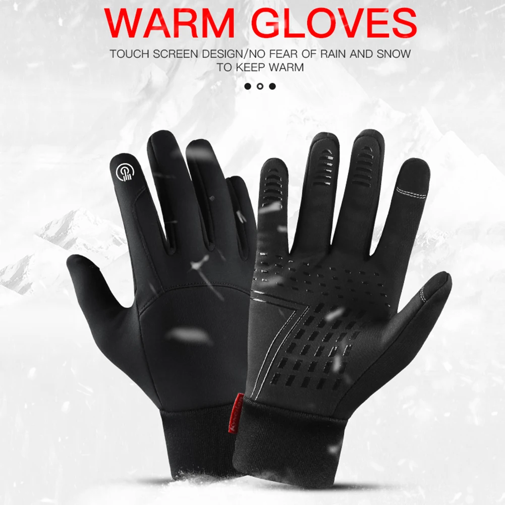 

Winter Gloves Men Women Touch Screen Waterproof Windproof Skiing Cold Gloves Warm Velvet Outdoor Sports Anti Slip Cycling Gloves