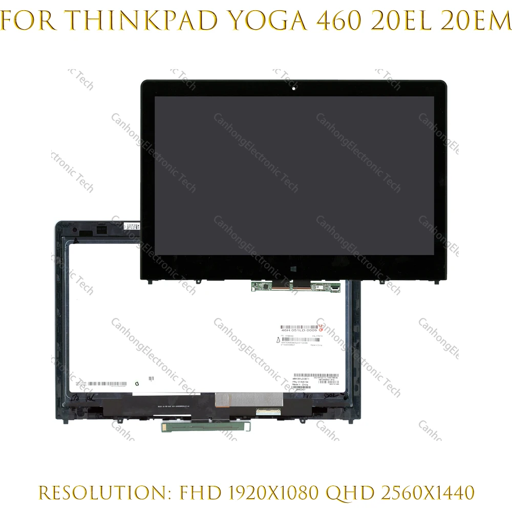 

For Lenovo Thinkpad P40 Yoga 460 Touch Screen Digitizer 14" LCD Touch Screen Assembly NV140FHM N45 N41 LTN140HL05 LP140QH1 SPE1