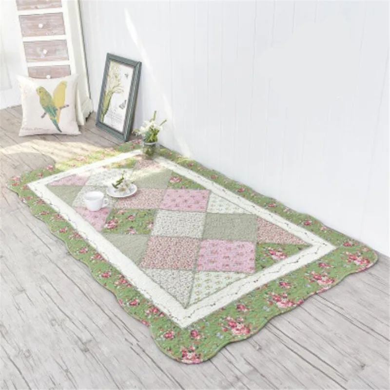 B-green Floral Детский коврик пазл детский коврик для ползания и игр развивающий коврик Детский ковер мягкий пол многофункциональный диван подушка коврик для гардероба - Цвет: B-green Floral