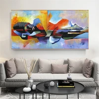 larger lord buddha abstract oil painting buddha canvas religious wall art posters print wall pictures for living room cuadros