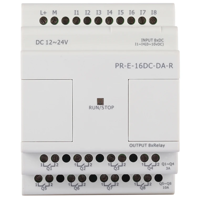 PR-E-16DC-DA-R модуль расширения программируемый логический контроллер Micro PLC 12 в пост.