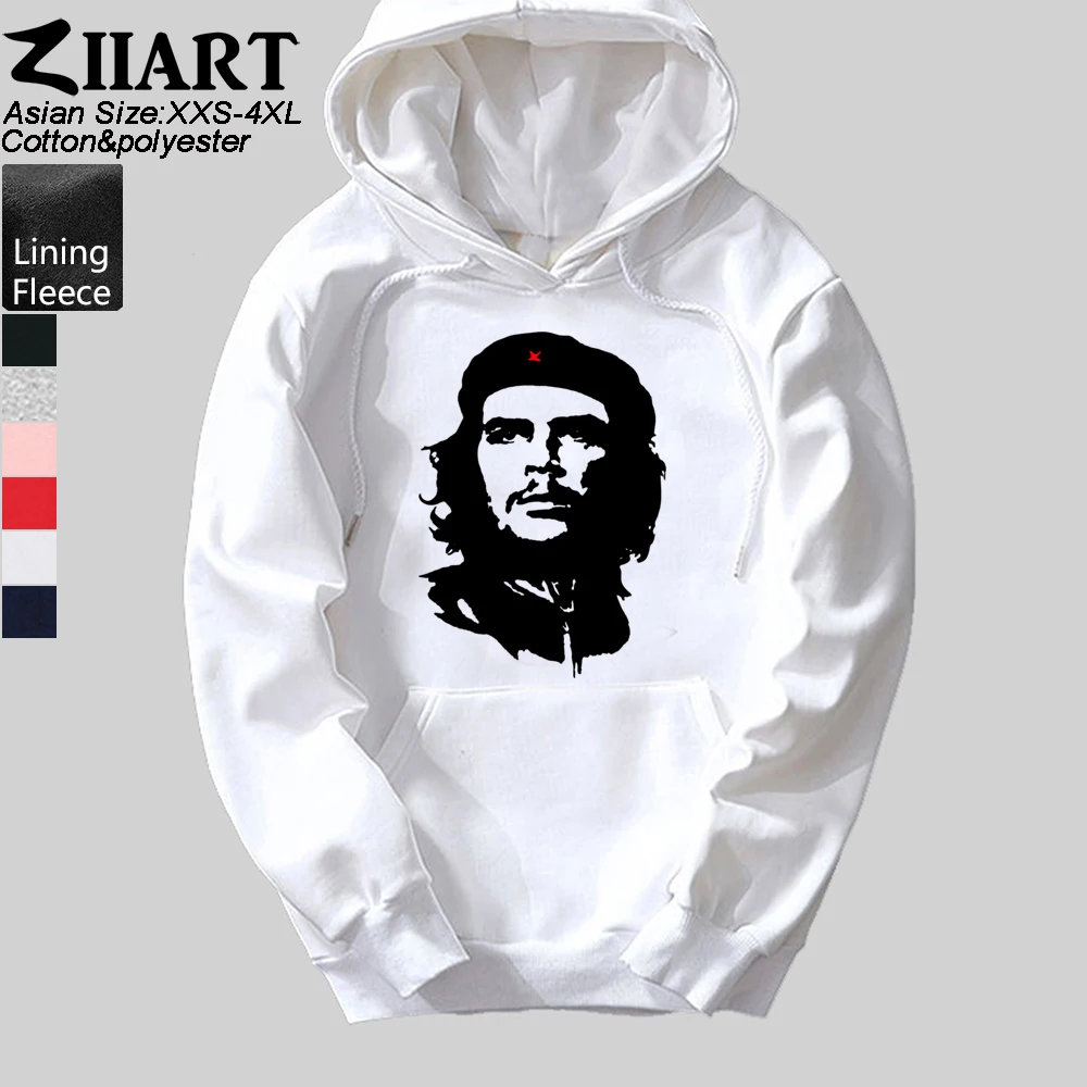 Мужская хлопковая толстовка с капюшоном Che Guevara военный берет пентаграммой для