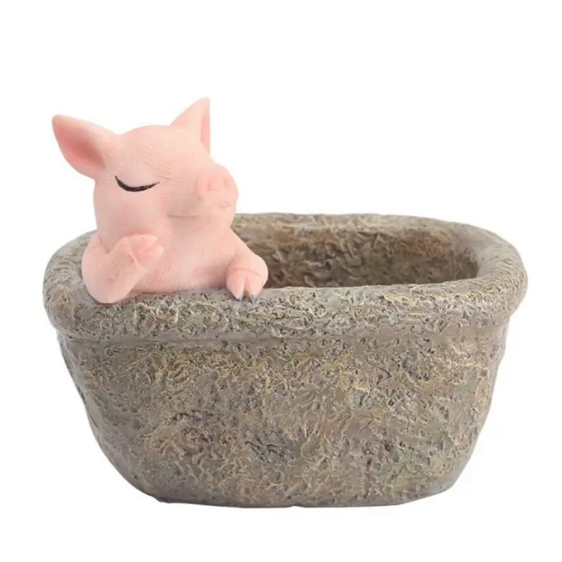 Креативные цветочные горшки для свиней китайские забавные домашние садовые