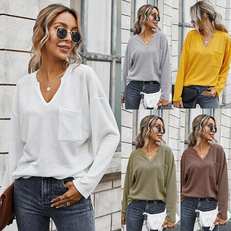

Women Sexy Long Sleeve V Neck Knitted Sweater Casual Solid Loose Pullover Vintage Sweater Streetwear Oversized Jumper Crop Tops