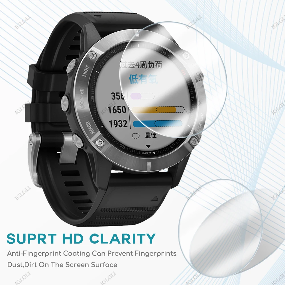 Защитная пленка из закаленного стекла для Garmin Fenix 5 5S 5X 6 Pro / Sapphire Smart Watch 9H защита