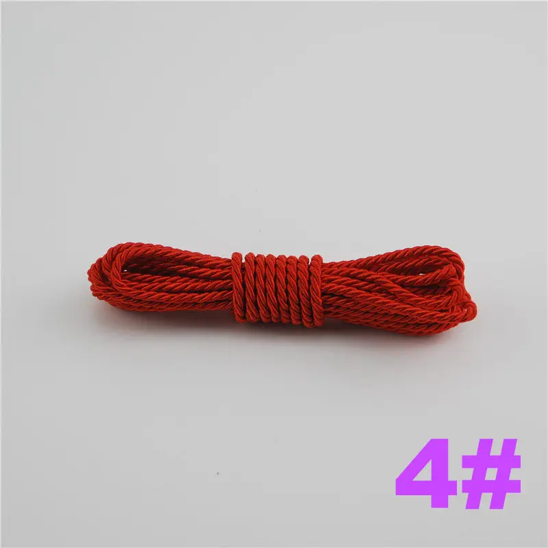 4 FASMILEY DIY Cord Jewelry findings 3 мм плетеный Канат мульти сплошной Цвет витая нить DIY аксессуары строка товарами на расстоянии до 20 м DS217 - Цвет: 4