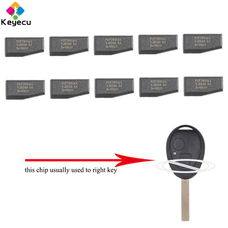 KEYECU 5 шт./лот 10 чип транспондера PCF7931AS ID73 замена PCF7930AS - FOB для BMW Mini Copper серийный |