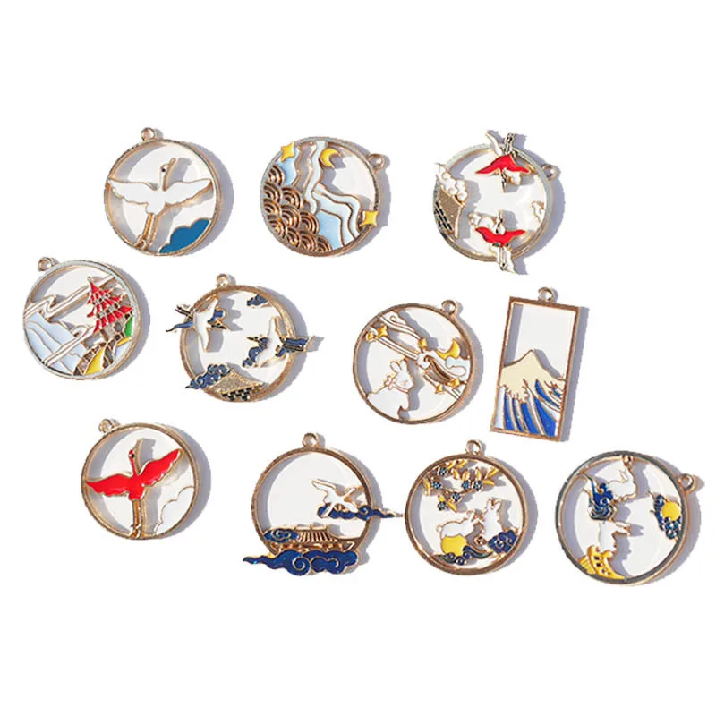 10 шт. сплав падение нефти китайский Стиль крана Чарующее ювелирное &quotсделай