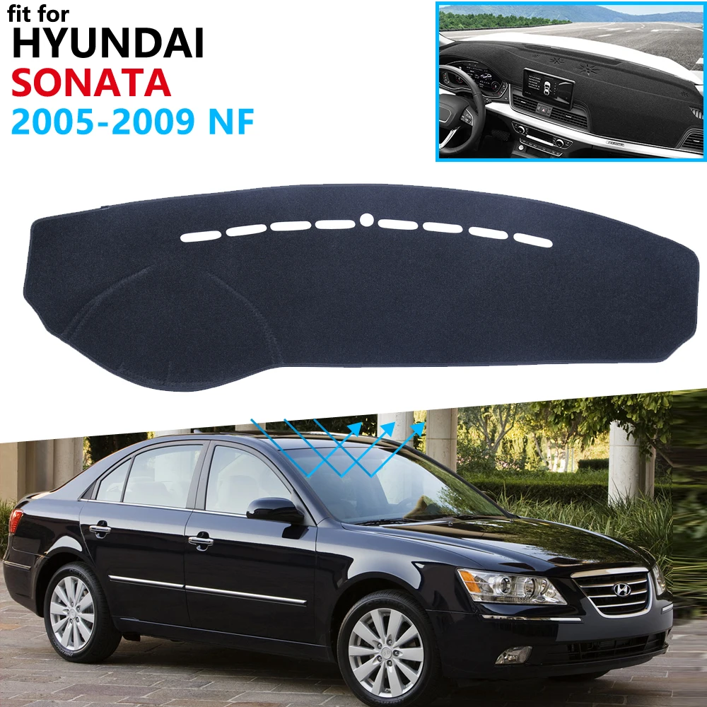 Защитная накладка на приборную панель для Hyundai Sonata NF 2005 2006 2007 2008 2009 автомобильные