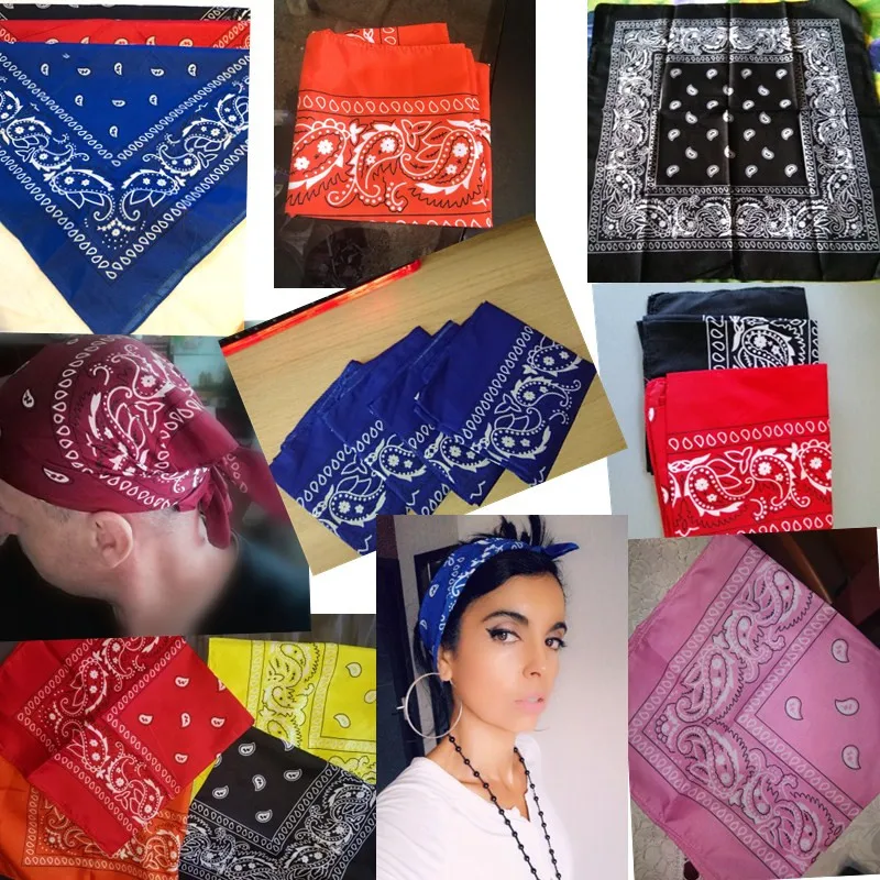 Бандана унисекс в стиле хип-хоп модный головной убор повязка на голову шейный