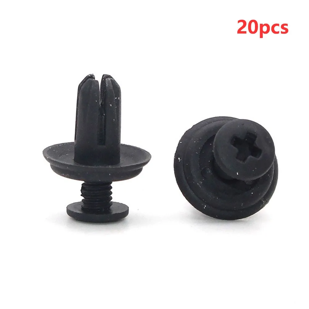 

20PCS 6mm Plastic Trim Panel Clips For Honda Accord 90687-SB0-013 And 90687-SB0-003 Fender Lining Buckle Car Accessories