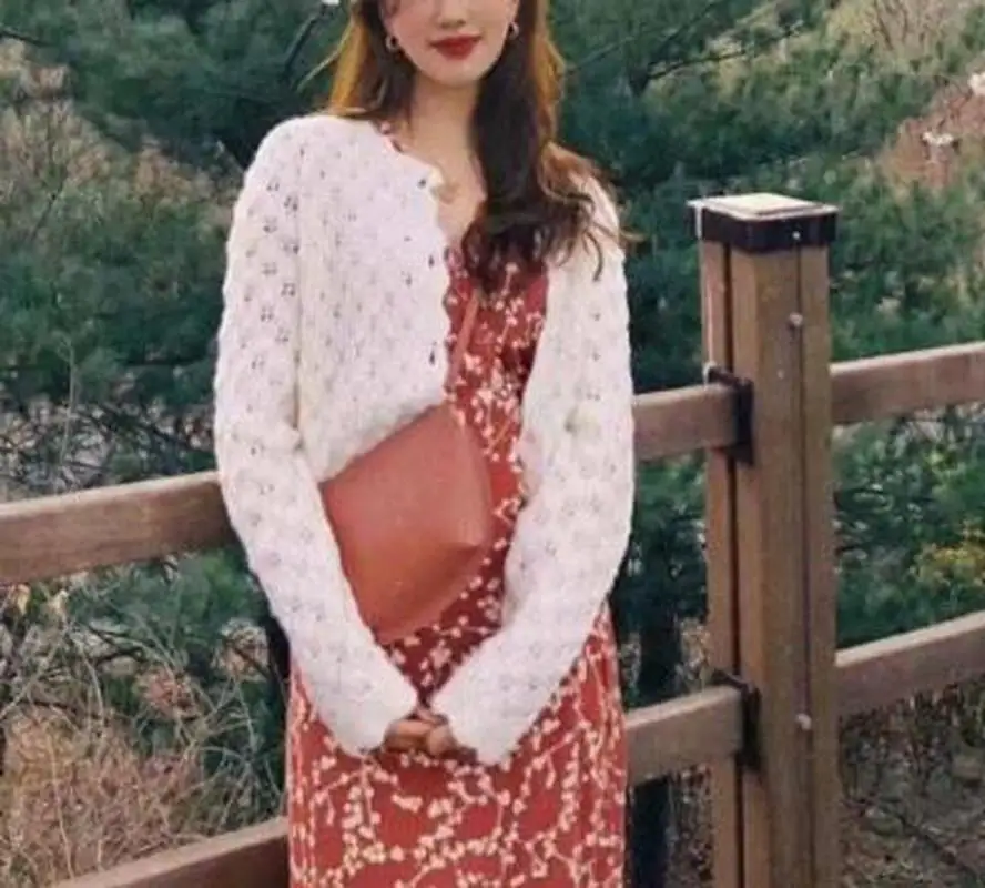 Женский свитер новинка осень зима 2019 вязаный кардиган из смешанной шерсти с