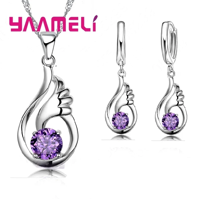 Серьги женские из серебра 925 пробы с фианитами | Украшения и аксессуары