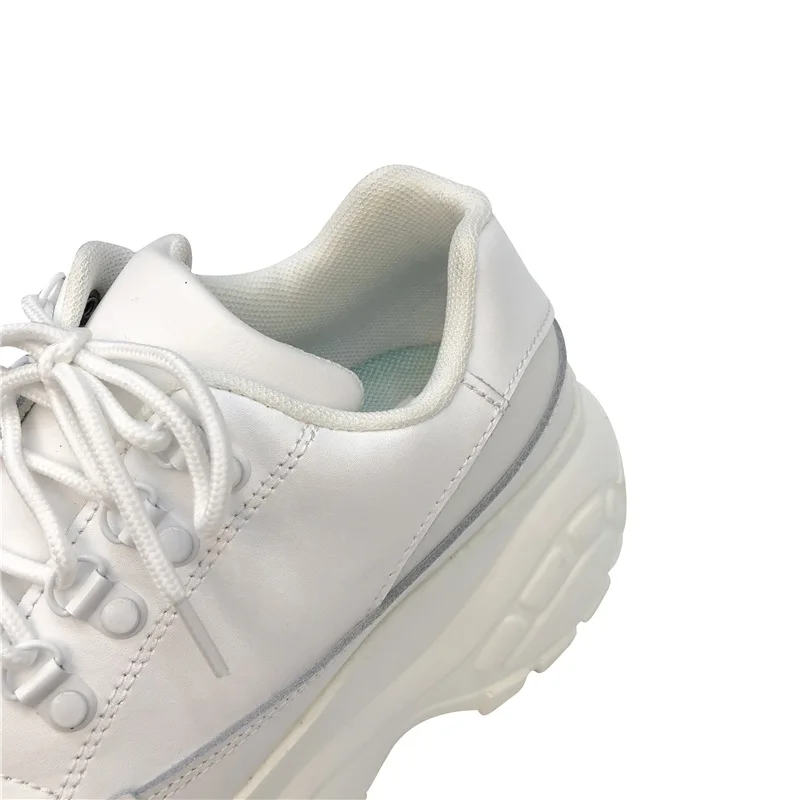 Женские туфли из натуральной кожи на платформе | Балетки