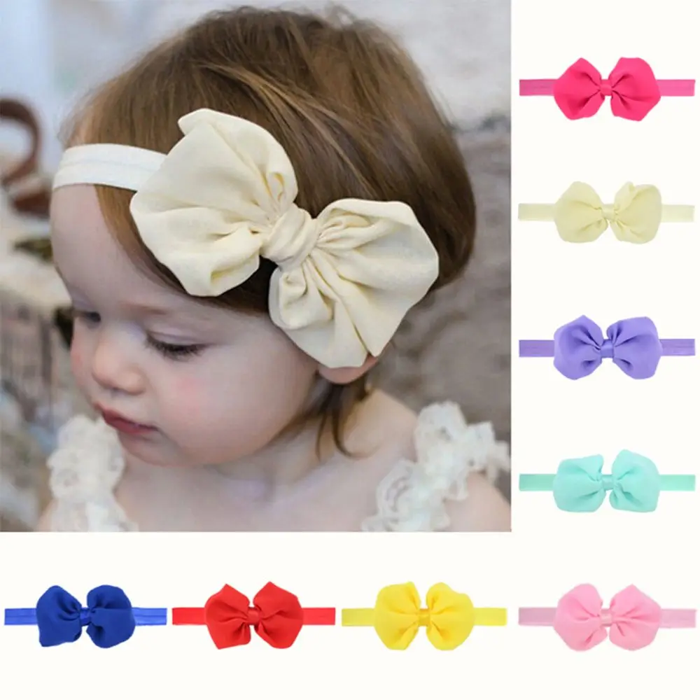 

14 Colors Baby Hair Bands Chiffon Bow Hairband Headband Newborn Baby Headband Baby Girl Accessories Baby Headband
