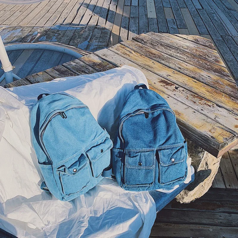 Street Art Literary Canvas Backpack Minimalist Retro Wild Leisure Korean Schoolbag Bag Travel | Багаж и сумки