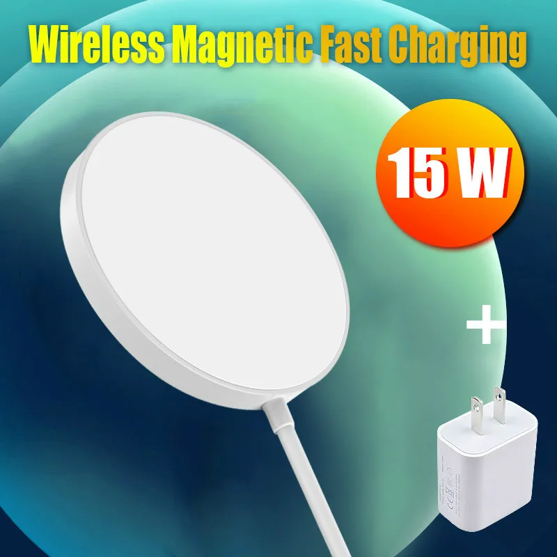 

15W Original Magnetic Wireless Charger for iPhone 12 Pro Max Mini QI Fast Charger Magsafing Iphone 12 Wireless Charger