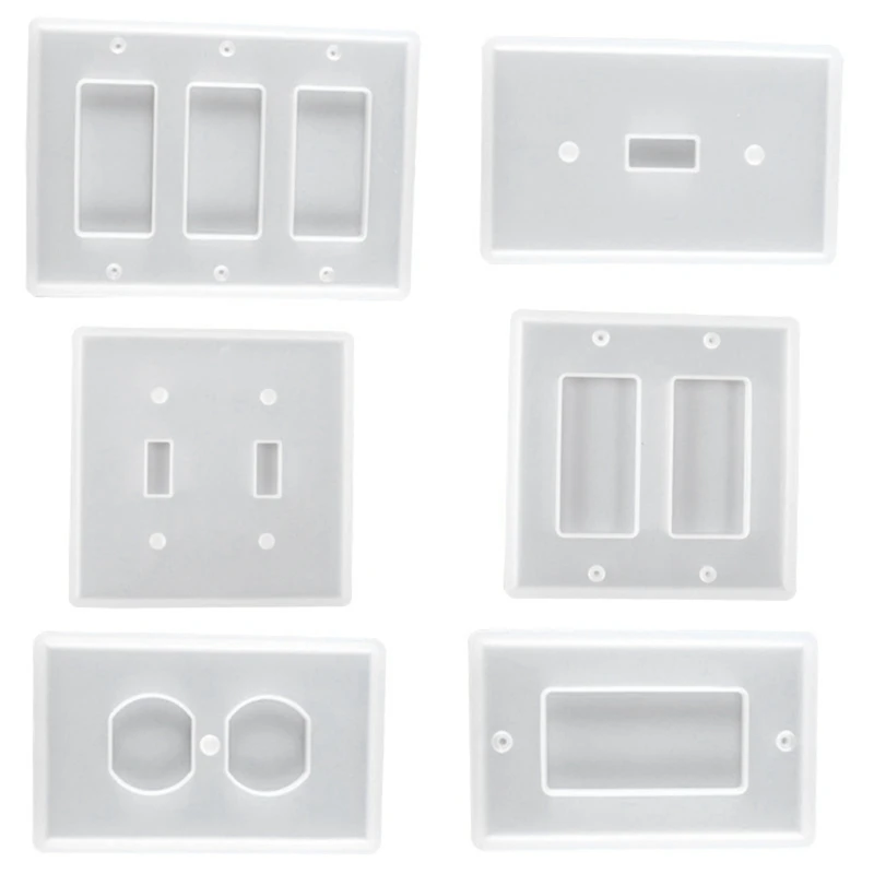 

DIY Crystal Epoxy Mold Homemade Creative Silicone Mold for Switch Seat Panel