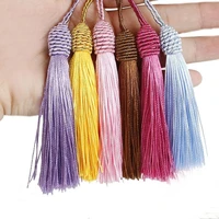 10pcs screw ball tassel for crafts polyester silk tassel fringe crafts jewelry diy sewing clothing pendant decor accessories