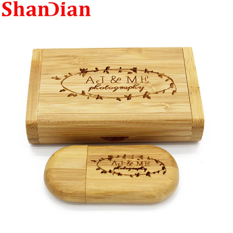 SHANDIAN (более 1 шт. бесплатный логотип) деревянный usb + ручка-накопитель 16 г 32 64