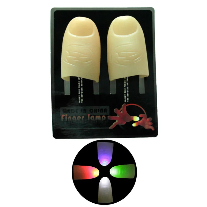 

Creative Card Thumb Light Finger Light Can Dance Party Party Performance Stage Atmosphere Light New Strange Magic Props Toy Gift