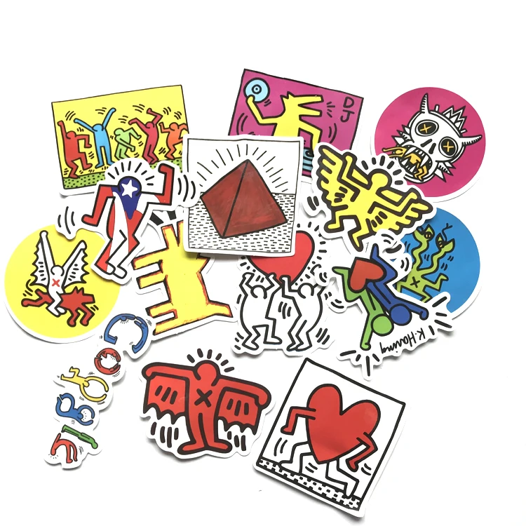 14 шт. Кит Харинг наклейка s для сноуборд ноутбук багаж автомобильный холодильник