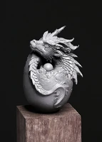 unpainted figure garage kit gk 40mm high wood dragon egg dragon baby resin model white mold d7